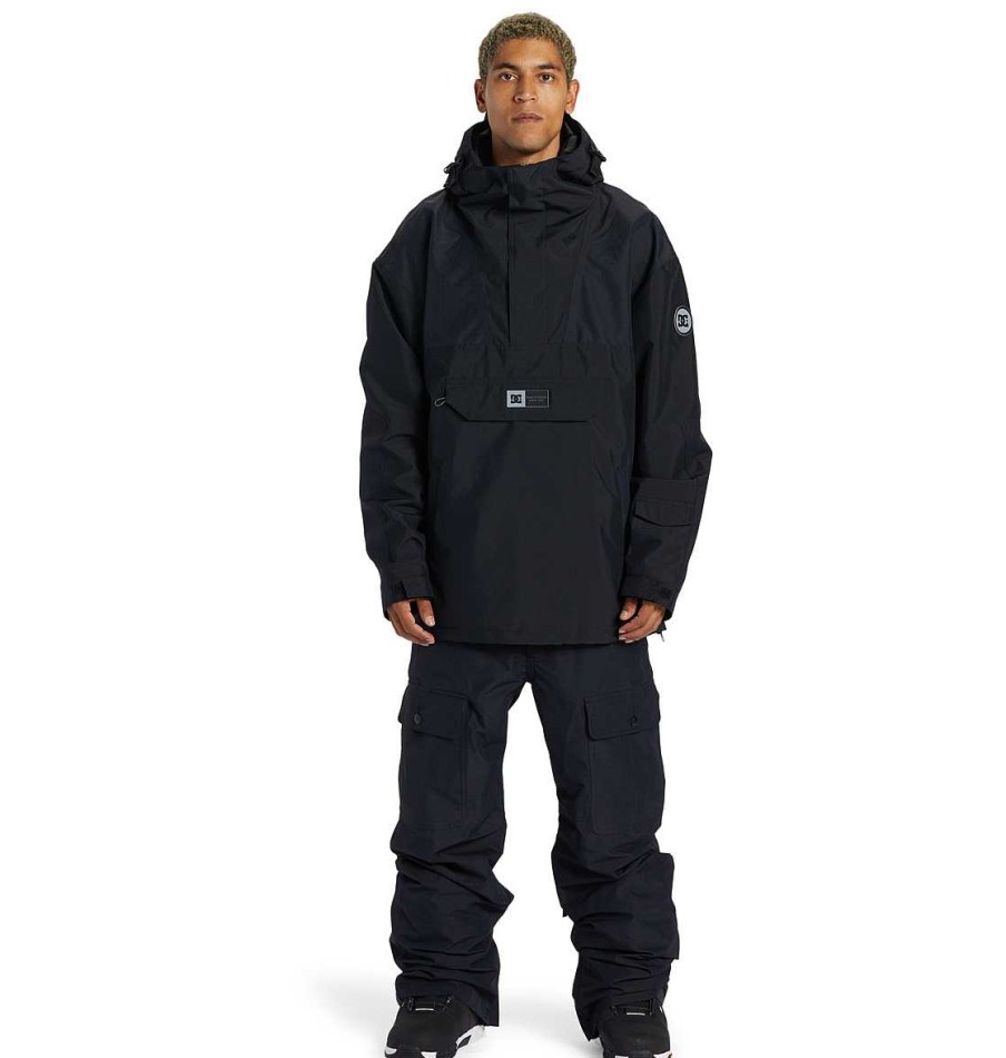 Neige Pour Hommes DC Shoes | Veste De Neige Anorak Technique Dc-43 Pour Hommes Noir