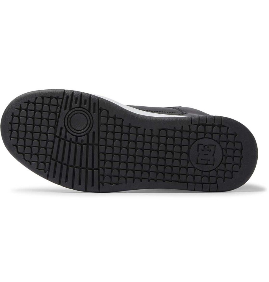 Femmes DC Shoes Baskets | Chaussures Montantes Manteca 4 Hi Pour Femmes Noir Argent