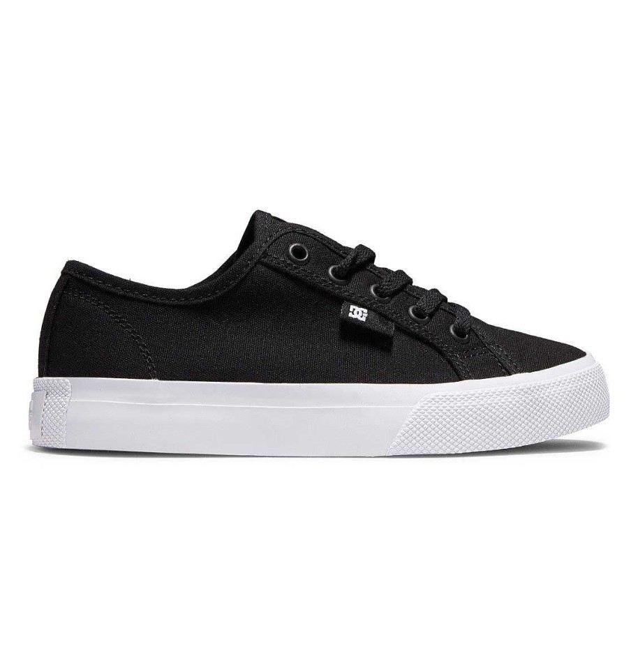 Enfants DC Shoes Baskets | Chaussures Manuelles Pour Enfants Pour Garcons Noir Blanc