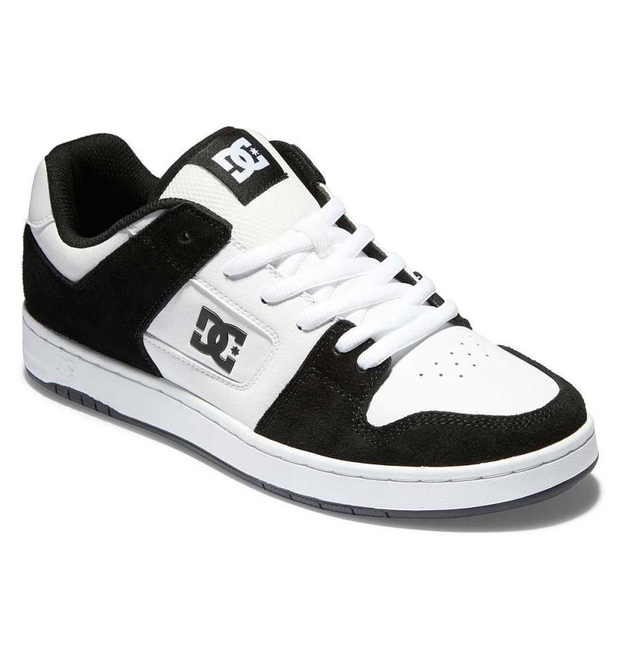 Hommes DC Shoes Baskets | Chaussures Manteca 4 Pour Hommes Blanc Noir