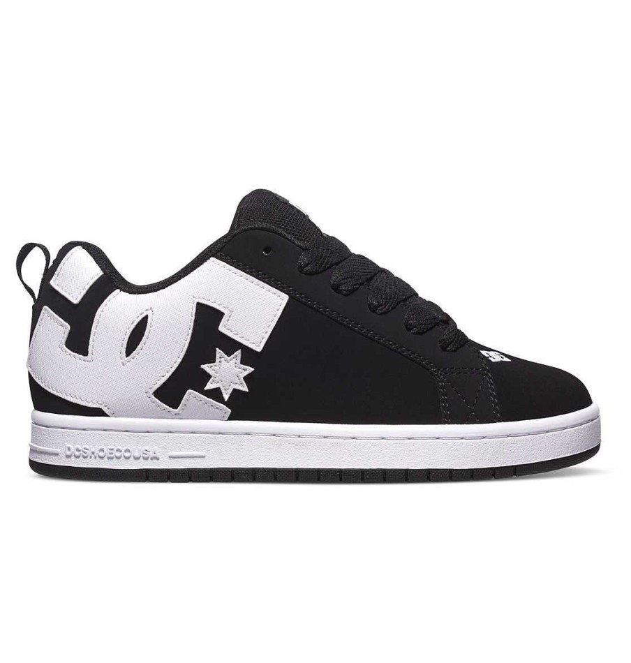 Hommes DC Shoes Essentiel | Chaussures Court Graffik Pour Hommes Noir