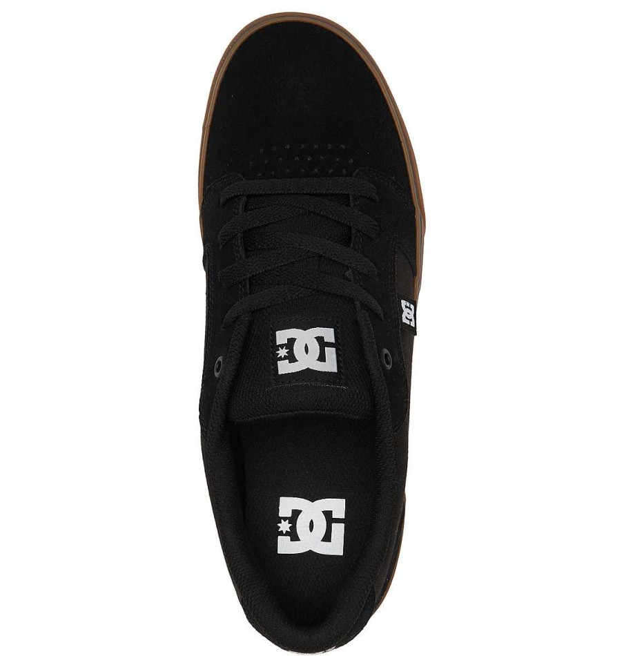 Hommes DC Shoes Baskets | Chaussures Enclume Pour Hommes Noir/Gomme