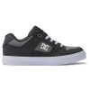 Enfants DC Shoes Baskets | Chaussures A Lacets Elastiques Pures Pour Enfants Pour Garcons Anthracite/Noir