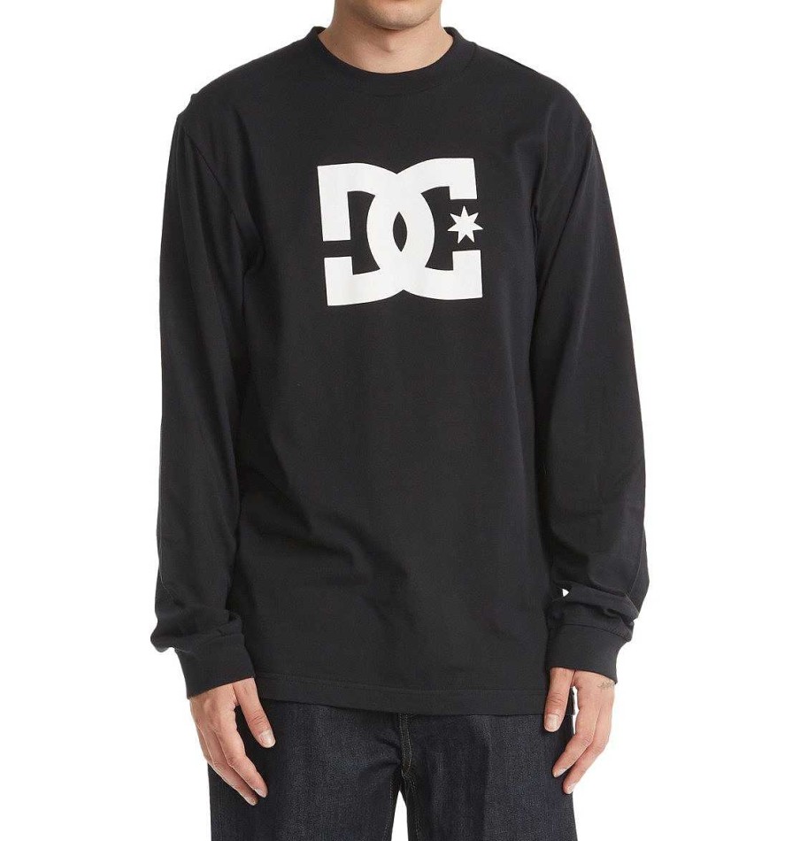 Hommes DC Shoes T-Shirts | T-Shirt A Manches Longues Dc Star Pour Hommes Noir