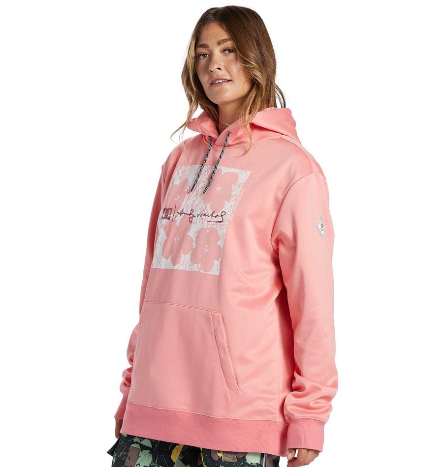 Neige Pour Femmes DC Shoes | Sweat A Capuche Snowstar Andy Warhol X Dc Shoes Pour Femme Coquillage Rose