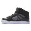 Enfants DC Shoes Baskets | Chaussures Montantes En Dentelle Pure A Haute Elasticite Pour Enfants Anthracite/Noir