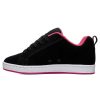 Femmes DC Shoes Baskets | Chaussures Court Graffik Pour Femmes Pochoir Noir/Rose