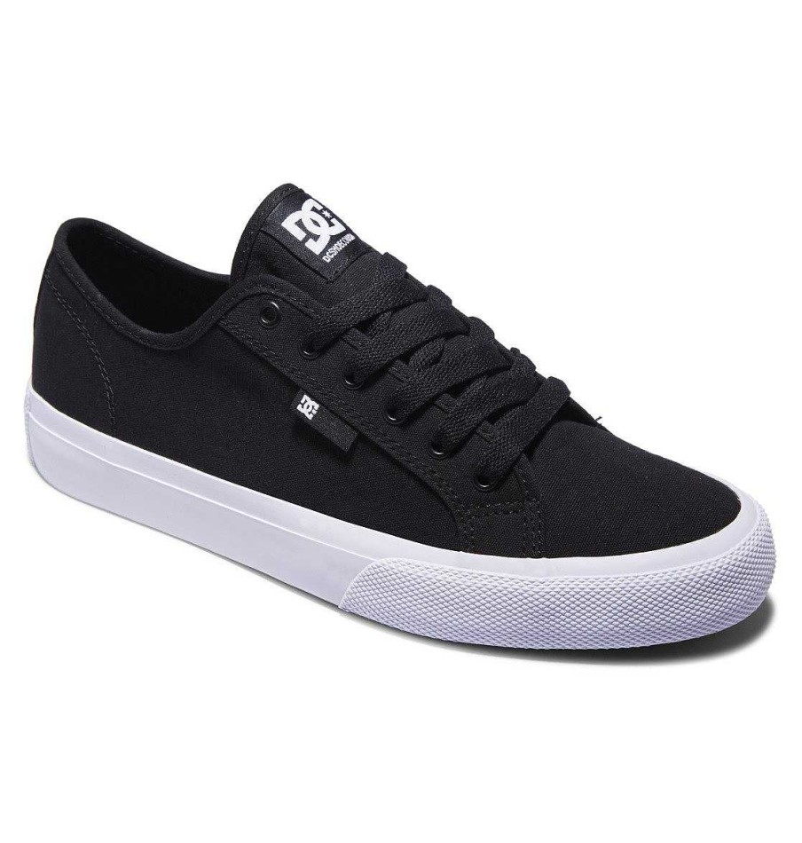 Hommes DC Shoes Baskets | Chaussures Manuelles Pour Hommes Noir Blanc