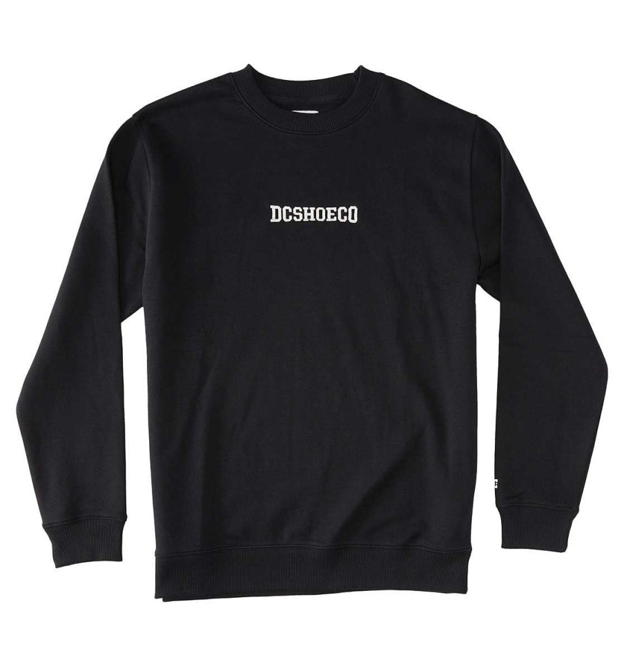 Hommes DC Shoes Sweats A Capuche Et Vestes | Sweat-Shirt De Base Pour Hommes Noir