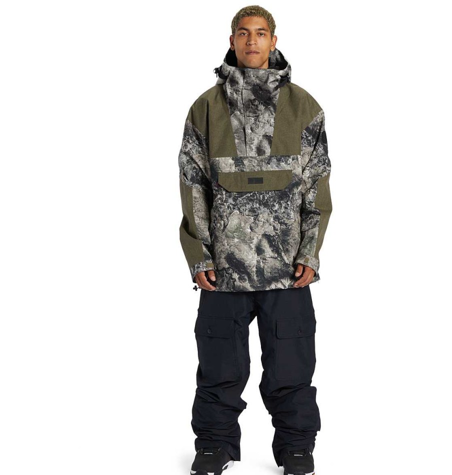 Neige Pour Hommes DC Shoes | Veste De Neige Anorak Technique Dc-43 Pour Hommes Mossy Oak Terra Coyote Camo