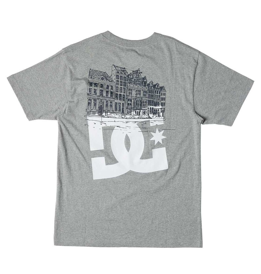 Hommes DC Shoes T-Shirts | T-Shirt Dc X Ben-G Amsterdam Pour Hommes Gris Chine