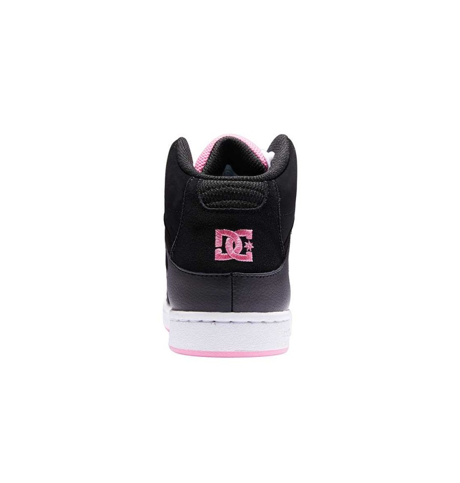 Enfants DC Shoes Baskets | Chaussures Pure Pour Fille Et Enfant Noir/Rose