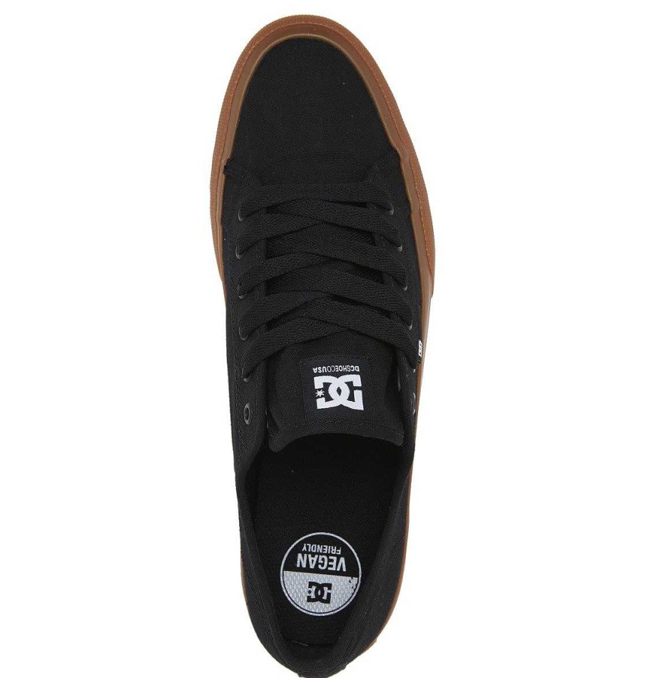 Hommes DC Shoes Baskets | Chaussures Manuelles Pour Hommes Noir/Gomme