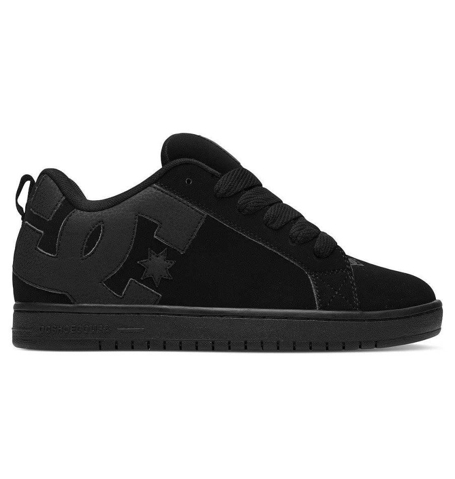 Hommes DC Shoes Essentiel | Chaussures Court Graffik Pour Hommes Noir/Noir/Noir