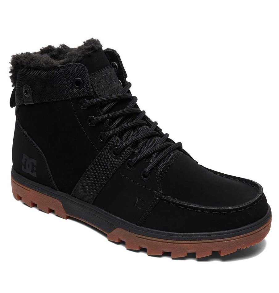 Hommes DC Shoes Bottes D'Hiver | Bottes D'Hiver Woodland Boots Pour Hommes Noir/Gomme