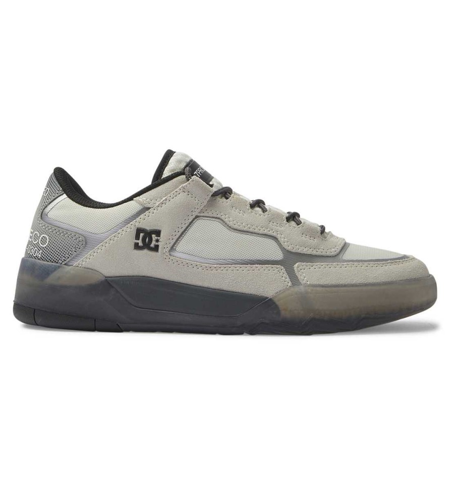 Hommes DC Shoes Patin | Chaussures De Skate Metriques Dc Pour Hommes Noir/Noir/Blanc