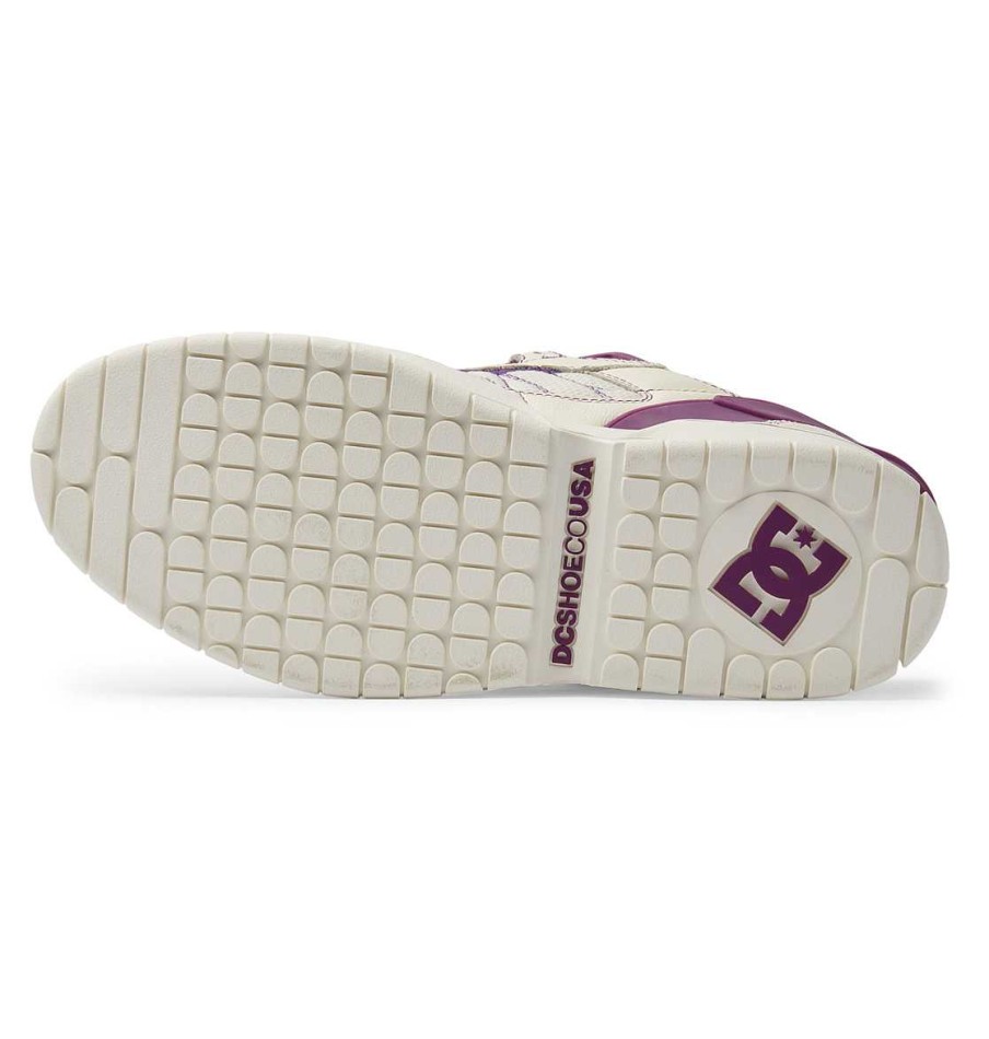 Hommes DC Shoes Baskets | Chaussures Spectre Needles Pour Hommes Blanc Casse