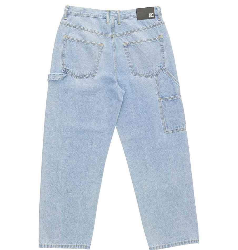 Hommes DC Shoes Pantalons Et Shorts | Jean De Charpentier Baggy Worker Pour Hommes Lumiere Indigo