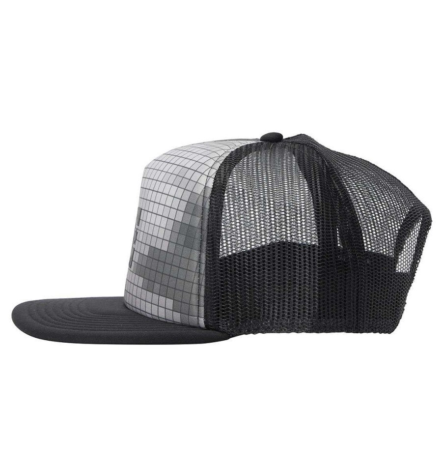 Hommes DC Shoes Chapeaux Et Bonnets | Casquette De Camionneur De Station-Service Pour Hommes Couverture Nuageuse