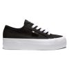 Femmes DC Shoes Baskets | Chaussures A Plateforme Manuelles Pour Femmes Noir Blanc