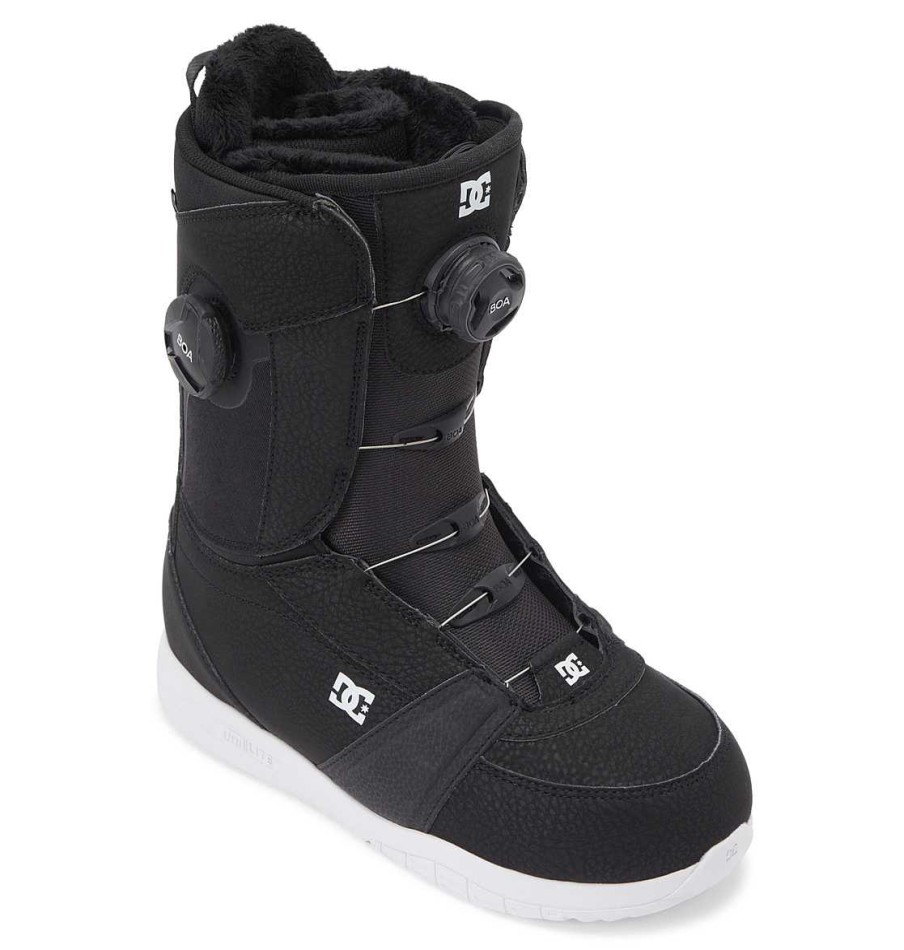 Neige Pour Femmes DC Shoes | Bottes De Planche A Neige Lotus Boa® Pour Femmes Noir Blanc