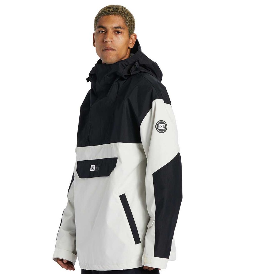 Neige Pour Hommes DC Shoes | Veste De Neige Anorak Technique Dc-43 Pour Hommes Bouleau Argente