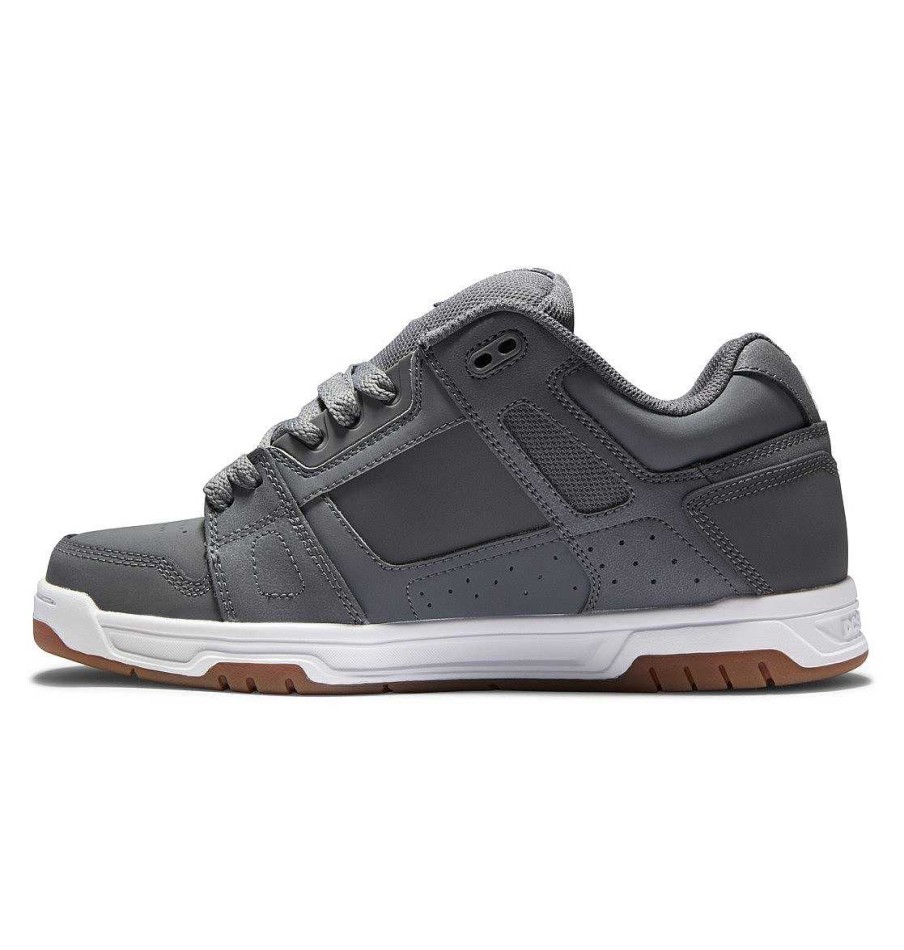 Hommes DC Shoes Essentiel | Chaussures De Cerf Pour Hommes Gris/Gomme