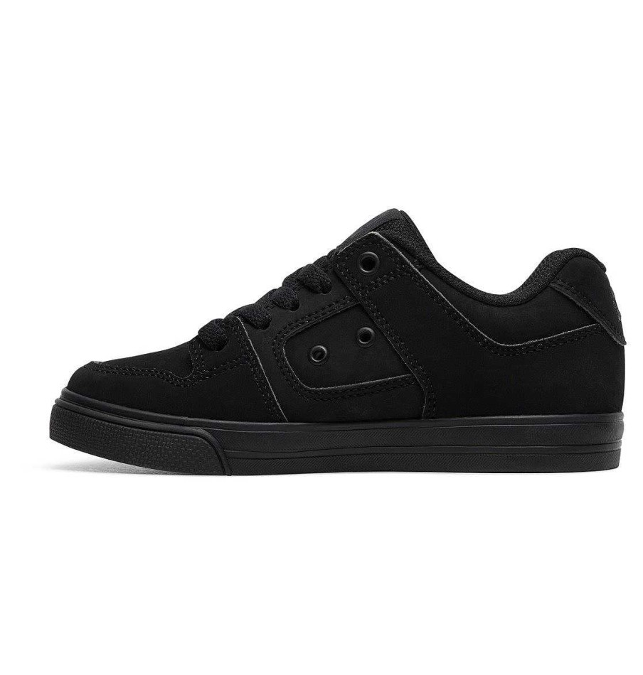 Enfants DC Shoes Baskets | Chaussures Pures Pour Enfants Noir/Noir Pirate