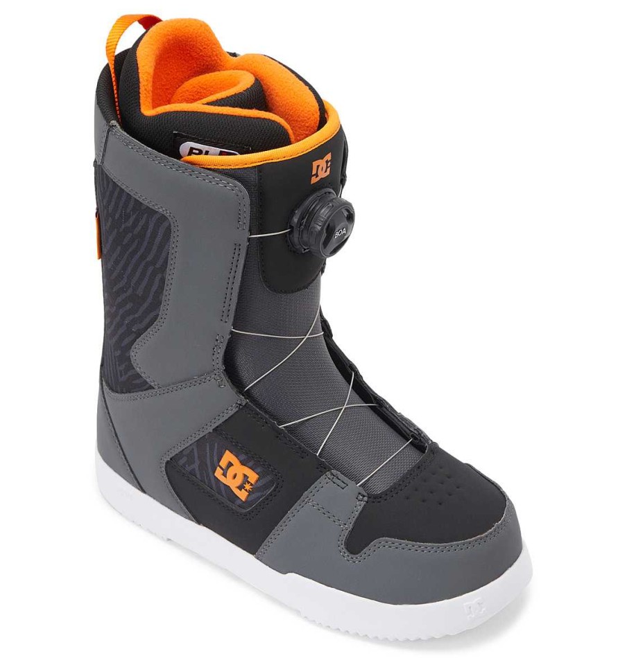 Neige Pour Hommes DC Shoes | Bottes De Planche A Neige Phase Boa® Pour Hommes Gris/Noir/Orange