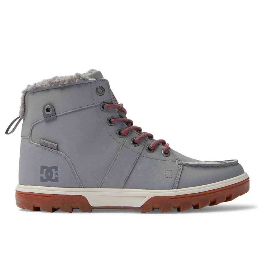 Hommes DC Shoes Bottes D'Hiver | Bottes D'Hiver Woodland Boots Pour Hommes Gris/Gomme