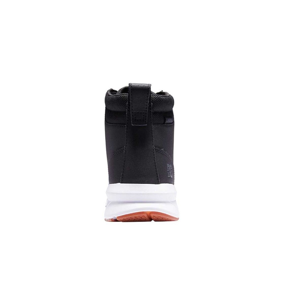 Hommes DC Shoes Bottes D'Hiver | Chaussures Resistantes A L'Eau Mason 2 Pour Hommes Noir Blanc