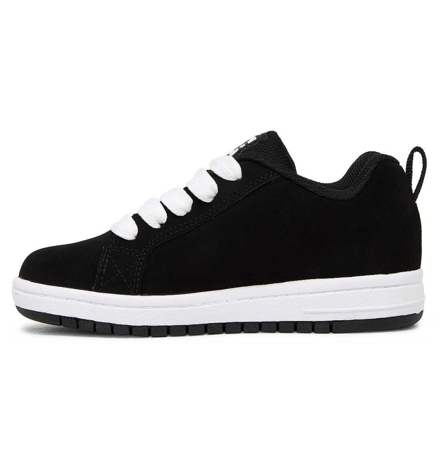 Enfants DC Shoes Baskets | Chaussures Court Graffik Pour Enfants Noir Blanc