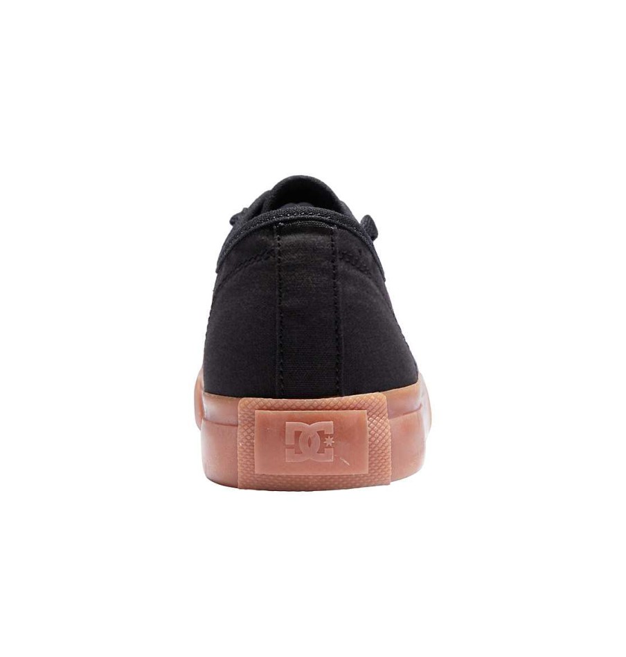 Hommes DC Shoes Baskets | Chaussures Manuelles Pour Hommes Noir/Gomme