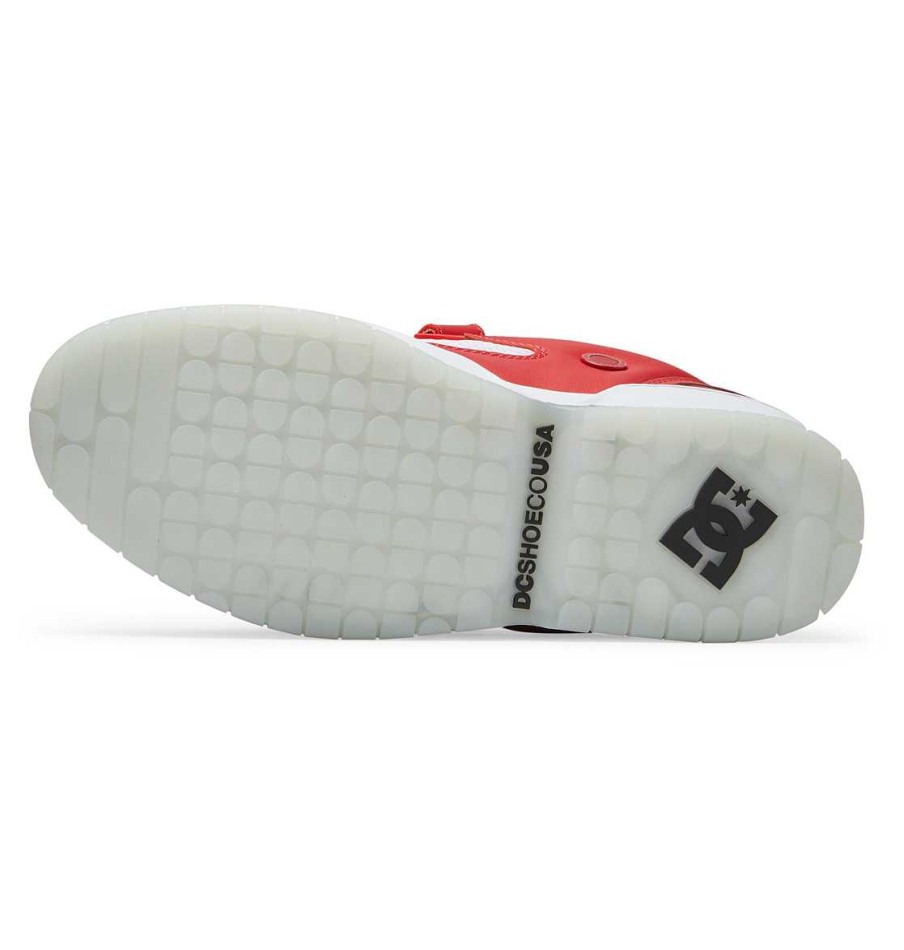 Hommes DC Shoes Patin | Chaussures De Skate Js 1 Shanahan Pro Pour Hommes Rouge Blanc