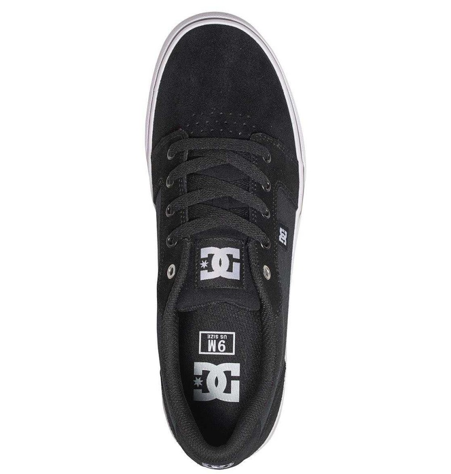 Hommes DC Shoes Baskets | Chaussures Enclume Pour Hommes Noir/Blanc/Noir