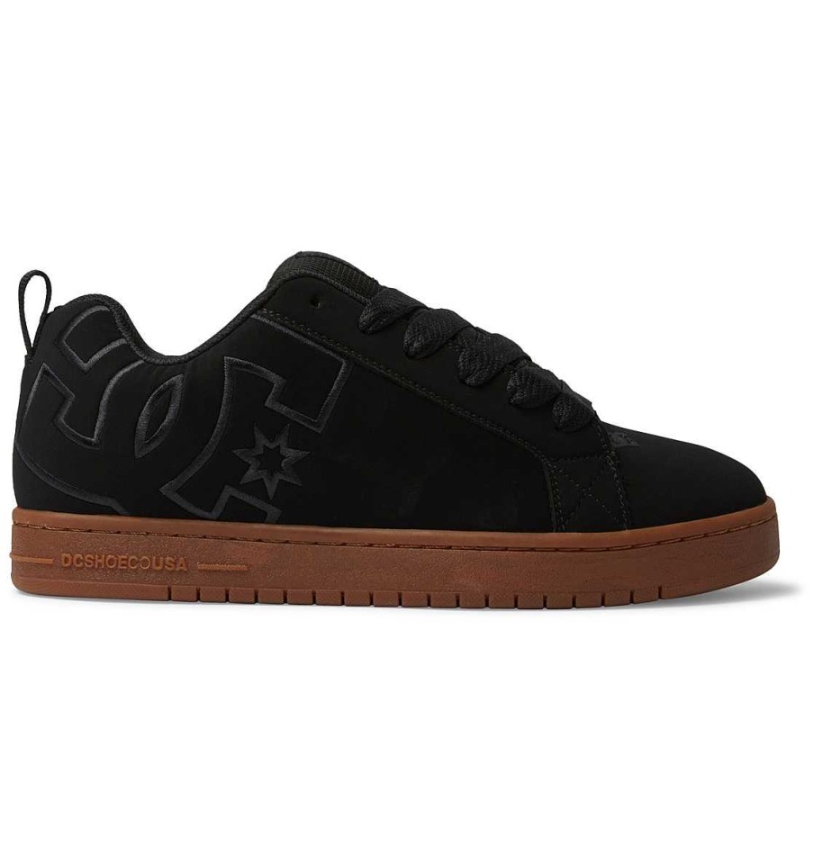 Hommes DC Shoes Essentiel | Chaussures Court Graffik Pour Hommes Noir/Gomme