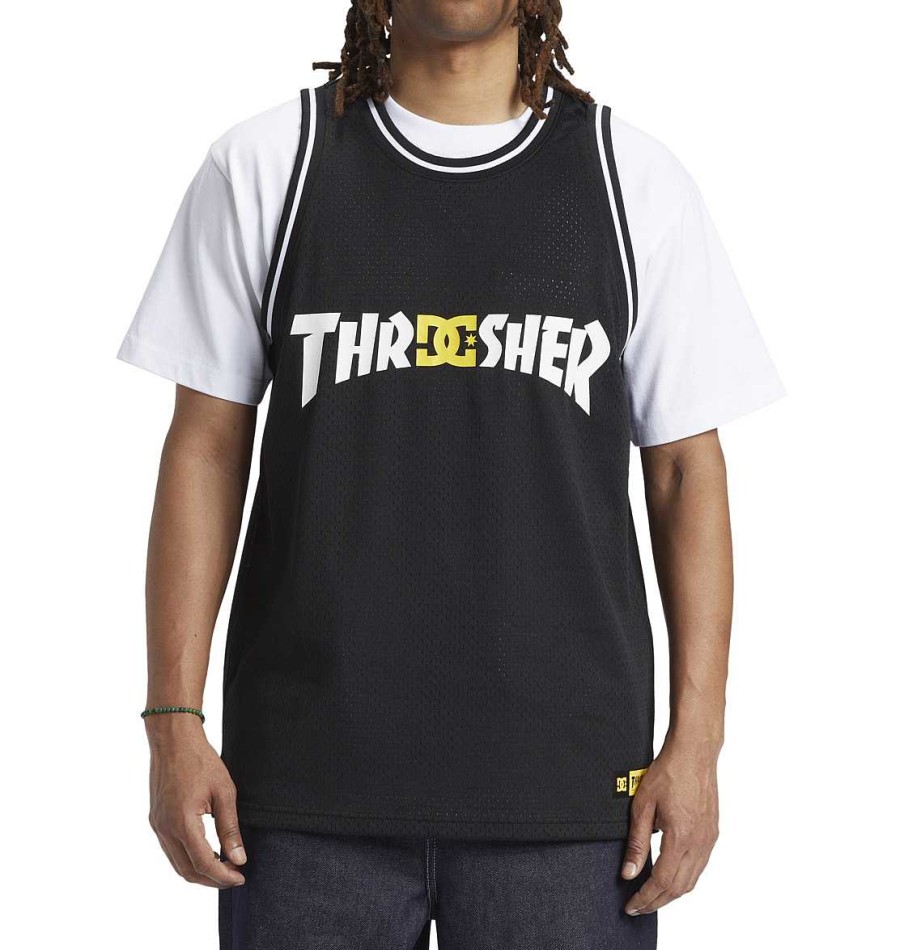 Hommes DC Shoes T-Shirts | Thrasher Pour Hommes | Maillot De Basket-Ball Dc Noir