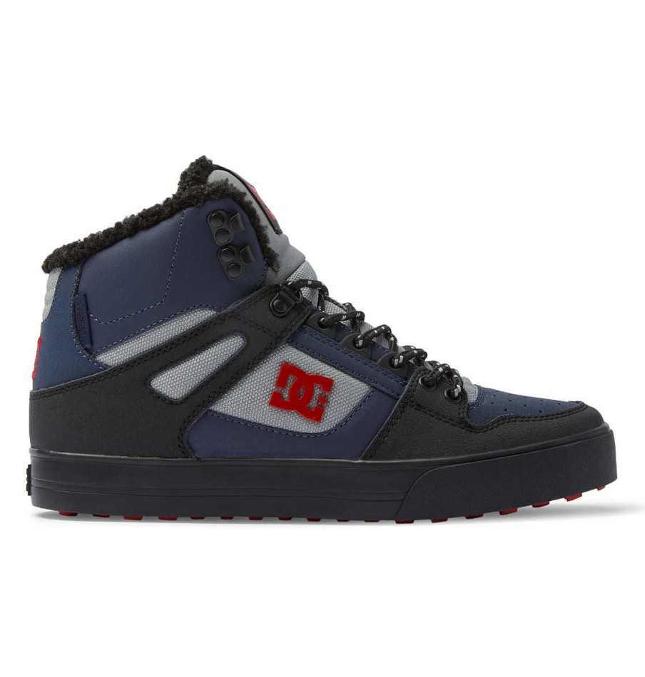 Hommes DC Shoes Bottes D'Hiver | Chaussures D'Hiver Montantes Pures Pour Hommes Marine/Noir