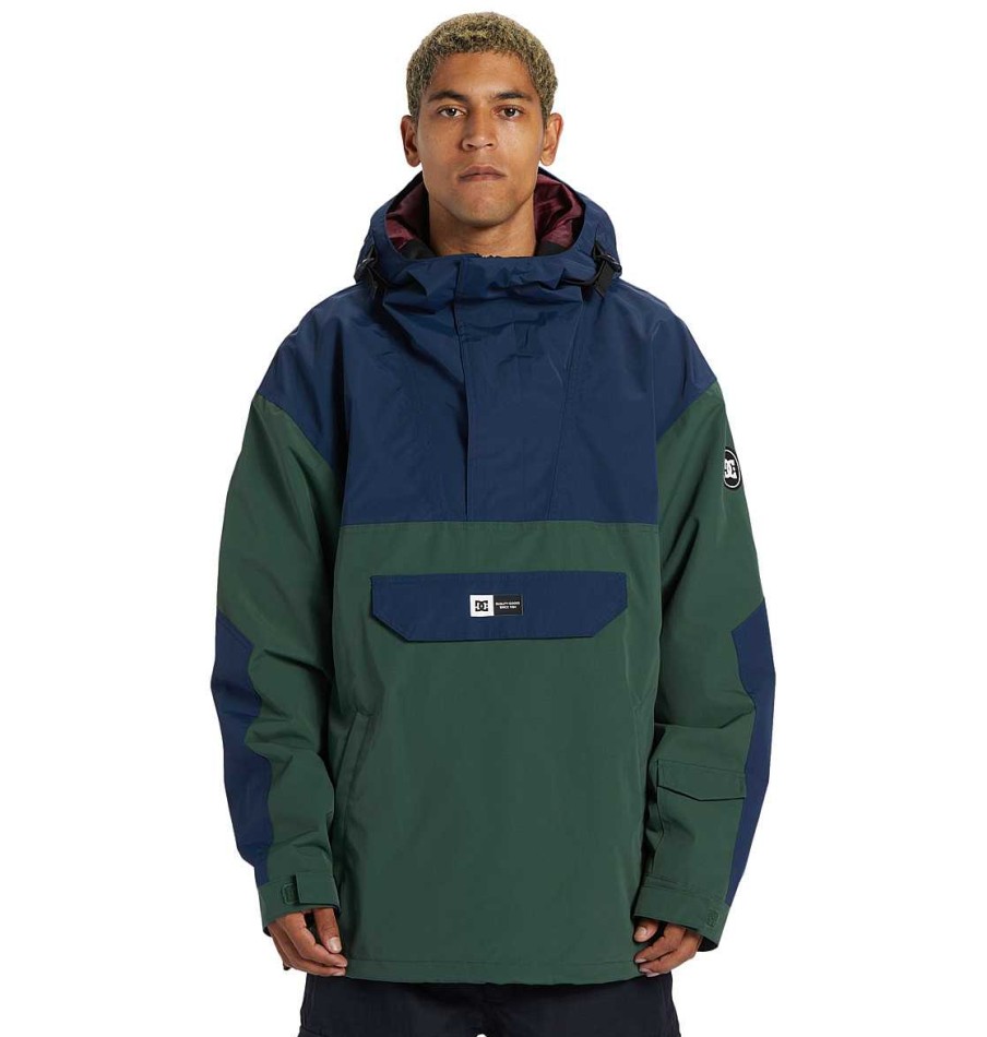 Neige Pour Hommes DC Shoes | Veste De Neige Anorak Technique Dc-43 Pour Hommes Robe Bleue