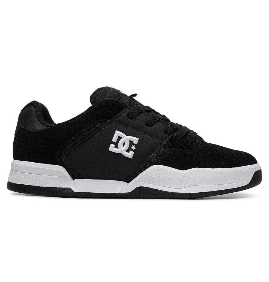 Hommes DC Shoes Baskets | Chaussures Centrales Pour Hommes Noir Blanc