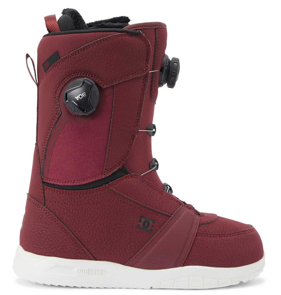 Neige Pour Femmes DC Shoes | Bottes De Planche A Neige Lotus Boa® Pour Femmes Vin/Noir