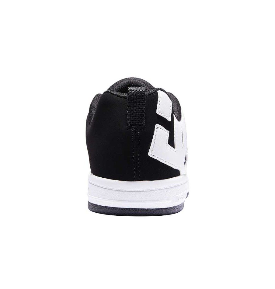 Enfants DC Shoes Baskets | Chaussures Court Graffik Pour Enfants Noir Blanc