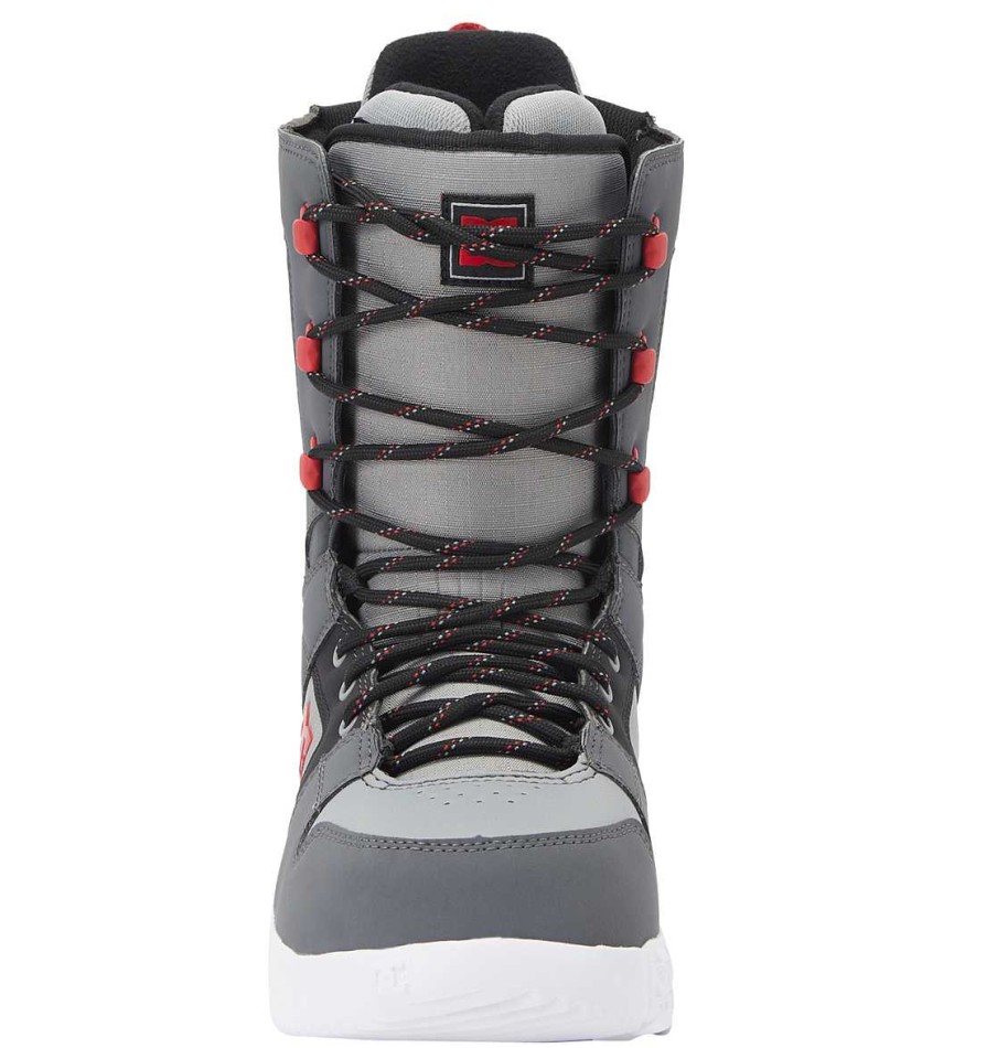 Neige Pour Hommes DC Shoes | Bottes De Snowboard Phase Lace Pour Hommes Gris/Noir/Rouge