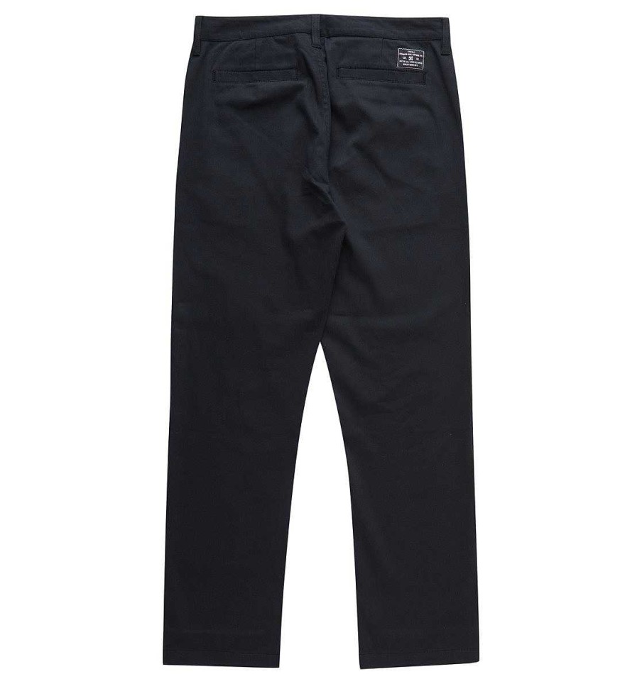 Hommes DC Shoes Pantalons Et Shorts | Pantalon Chino Coupe Decontractee Worker Pour Hommes Noir