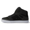 Hommes DC Shoes Essentiel | Chaussures Montantes Pures Pour Hommes Noir/Noir/Blanc