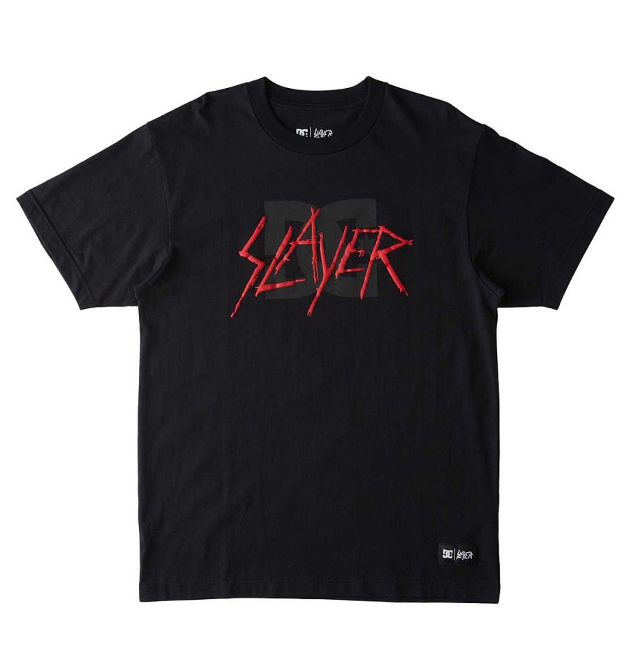 Hommes DC Shoes T-Shirts | T-Shirt Dc X Slayer Pour Hommes Noir