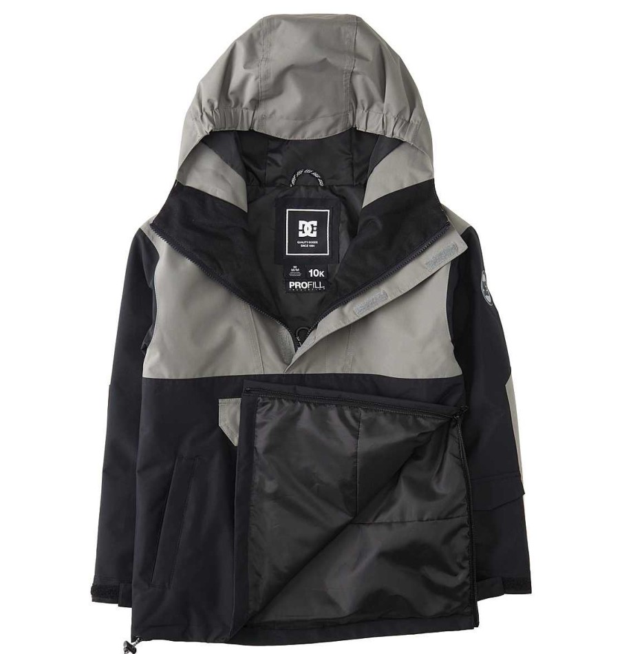 Enfants Neige DC Shoes | Veste De Neige Technique Anorak Dc-43 Pour Garcon Noir