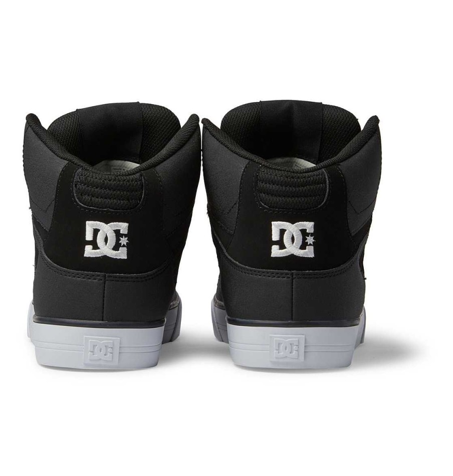 Hommes DC Shoes Essentiel | Chaussures Montantes Pures Pour Hommes Noir/Noir/Blanc