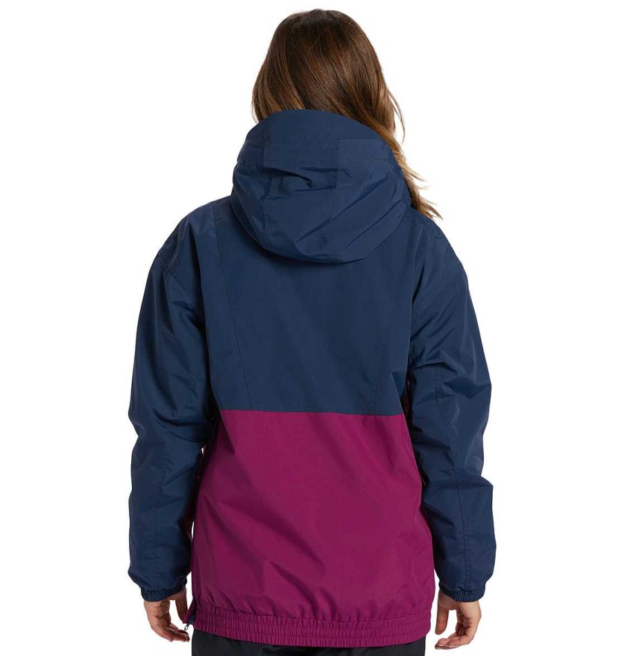 Neige Pour Femmes DC Shoes | Veste De Neige Anorak Technique Chalet Pour Femme Robe Bleue