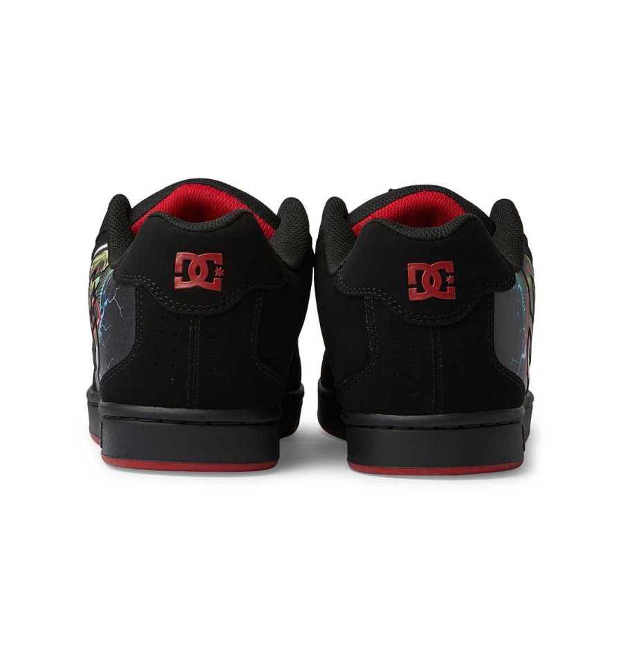 Hommes DC Shoes Baskets | Chaussures Homme Dc X Slayer Net Noir Rouge